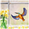 Wandtattoo Loft Fensterbild Frühling Ostern Fensteraufkleber Eisvogel Vogel wiederverwendbarer Sticker