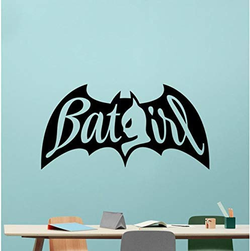 Wandtattoo Abnehmbarer Superheld Vinyl Wandaufkleber Startseite Kinderzimmer Dekor Batgirl Design Film Poster Wandbild 83X42Cm