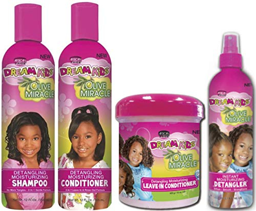 African Pride Dream Kids Entwirrungs-Shampoo, Conditioner, Conditioner und Entwirrung