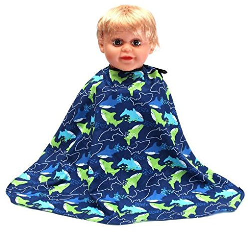 Forbestest Dolphin wasserdichte Kinder Barber Cape Haar-Ausschnitt-Kleid Schürze Friseur-Abdeckungen Kleid