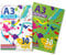 G4GADGET 2 Packs of A3 Sketchbook Drawing Paper - Kids Coloring Book and Art Paper - Easy to Use Doodle Pad with 80 GSM 30 Sheets Each Total 60 Sheets,Packaging may vary