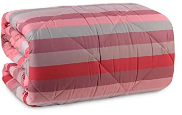 Gabel Winter-Steppdecke für französisches Bett, Rosa Vivo