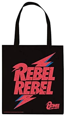 GB eye David Bowie Rebel Rebel Baumwolltasche, mehrfarbig, Einheitsgröße, Öko-Einkaufstasche