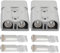 Bohaner 2 x 175 A 600 V Akku-Anschluss, Schnellanschluss Batterie Verbindungs Stecker modulare Stromversorgung für Anderson Steckerkabelklemme Batterie-Stromverbinder grau