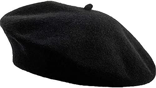 Miss-shop Damen Baskenmützen,Französisch Barett Warme Winter Wollmütze Herbst Barett Kappe Unisex Beanie Cap für Mädchen Frauen
