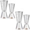 4 Piezas Vaso Medidor para Cócteles, Taza de Cóctel Jigger, Taza Medidora de Barra, Juego Tazas Medida Cóctel, Juego de Tazas Medidoras Doble Espíritu Onzas Transparentes, para Bar, Fiesta, Coctelera