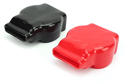 Battery Terminal Covers, Positive Negative Top Post Cap, Flexible Battery Terminal Cover, Protection Universal for Car Motorcycle Truck