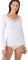 Damart - T-Shirt Fine Côte Guipure Thermolactyl, Femme, Blanc, Taille XL, Manches Longues