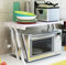 Estante de Cocina, Soporte para microondas, Ideal para Colgar Multifuncional Organizador Estantería Cocina Soporte Extensible para Microondas Estante (42 cm (40-65 cm) (57*38*38 cm-Z blanco)
