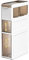 MAGIC SELECT Organisateur de Salle de Bain Étroit. Meuble de Rangement Auxiliaire avec Roues pour Endroits Étroits. Armoire Latérale avec 3 Tiroirs Compacts pour Papier Toilette.