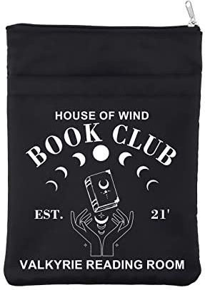 ACOTAR Merchandise Buchhülle A Court of Thorns and Roses Buchcover House of Wind Geschenk Nachtplatz Geschenk SJM Literatur Geschenk für Bookish Bibliophile (HouseWind Blk)