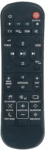 Remote Control Replacement Compatible with JBL Soundbar 9.1/5.1/5.0/3.1/2.1, 2.0 Soundbar JBL2GBAR51IMBLKAM JBLBAR31BLKAM Surround SoundBar System