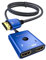 Switch HDMI 4K@60Hz, WARRKY [Alluminio, Cavo Fisso in Nylon 1m] Sdoppiatore HDMI Bidirezionale 2 in 1 out (Uno Schermo alla Volta), Splitter HDMI Supporto HDR/HDCP 2.2/3D 1080p Per TV, PC, PS5, Xbox