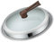 Luxshiny Stainless Steel Cooking Pot Cover Glass Frying Pan Lids Visible Pan Lid Wok Cover Lids Cookware Lid Replacement with Handle BBQ Griddle Grill Accessories 30cm