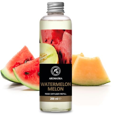 Recambio de Difusor Sandía - Melón 200ml - Relleno Difusor Aromático - Ambientador - Fragancia para Habitación - Reed Diffuser Refill Watermelon - Melon