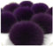 Egurs 2 Stücke Kunstfell Bommel Pompon Fellbommel Fuchspelz Flauschige Pompons Ball DIY Bunte Bommeln bälle für Mützen Tasche Schals Schlüsselanhänger Dekoration Zubehör,9cm Tiefes Lila 2 Stück