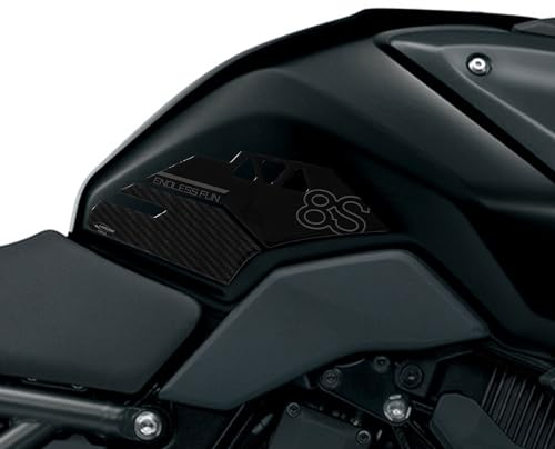 labelbike - 3D Aufkleber für Motorrad-Tank-Seitenschutz, kompatibel mit Suzuki GSX-8S - Grau