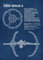 Displate Offiziell Star Trek MetallPoster Magnetische Befestigung Inklusive Lizenziert Bilder Hochwertiges Poster Star Trek Blueprints Deep Space 9 Blueprint Poster 45 cm x 32 cm
