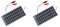 LIGUSTRUM 2X Panel Solar de Polisilicio de 5W 12V el Panel de Carga Impermeable PortáTil para Exteriores con Clips Puede Cargar la BateríA de 9-12V