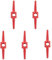 Sanmum 5 pieces Bicycle Internal Cable Routing Tool, Brake Hose Connector, Cycling Bike Cable Guide for Bicycle Frame Shift (Red)