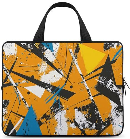 Laptop Bag Urban Graffiti Style Printed Handheld Computer Bag Briefcase for Laptop Or Tablet 15 Inx11 in