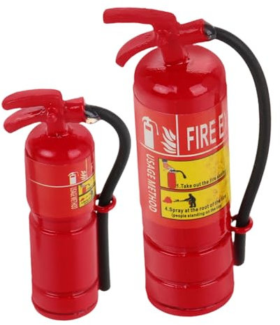 ibasenice 2piezas Mini Extintores De Incendios De Accesorios para Casa De Decoración Realista para De Juguete para Proyectos De Manualidades y Fotografía