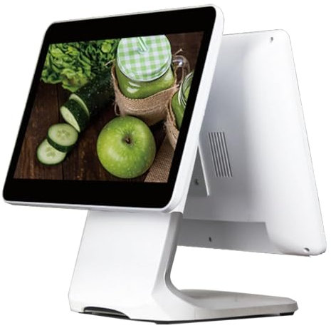 Machine Tout-en-un De Caisse À Double Écran,Sous-écran Publicitaire De 13,3 Pouces,Moniteur De Tablette Tactile Capacitif For Systèmes De Point De Vente, Caisse Enregistreuse Électronique Intelligente