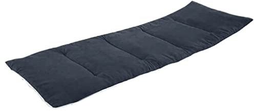 Sitzkissen für Sonnenliegen im Freien, Blau F, 190 x 71 cm, rutschfeste Rückenlehne, elastischer Ärmel, Garten-/Innensofa, Autositzbank, Lounge-Chaiselongue-Kissen, Matratze