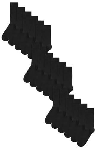 NEXT Herren Herrensocken mit hohem Baumwollanteil, 18er-Pack