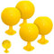 Piège à Mouche des Fruits, 4 Pièces Pièges à Mouches Collants, Boule De Piège à Mouches Suspendue, pour Pots De Fleurs, Balcons, Cours, Vergers, Cuisine, Salle De Bain, Jaune