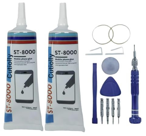 Colle Ecran Smartphone,50ml Glue Phone,Colle Smartphone,Colle pour Réparation Smartphone,Glue pour Ecran Phone,Colle pour Réparation et Travail de Précision,pour Téléphone,Smartphone,Tablette,2pcs