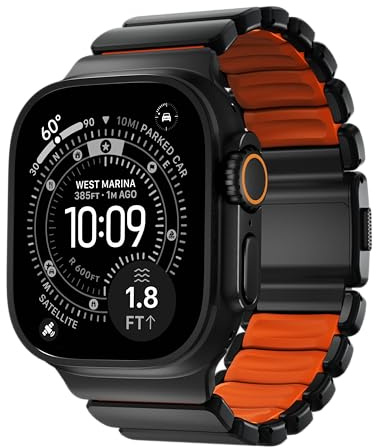 NOMAD Stratos - Cinturino I per Apple Watch 42/44/45/46/49 mm, design ibrido