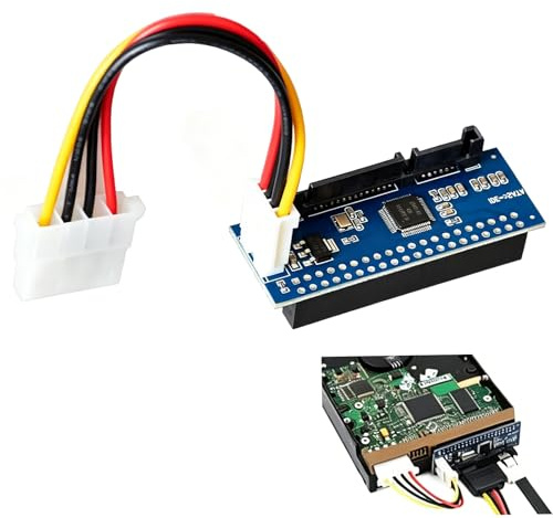 YBFBSJK Adattatore convertitore IDE/PATA a SATA, 40 pin a presa SATA, Plug&Play, PCBA per HDD 3,5 pollici, compatibile IDE 40 pin