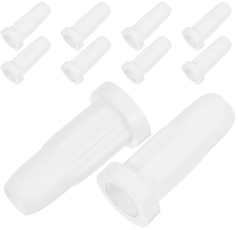 ERINGOGO 10 Piezas de Topes para Ruedas Redondas de Plástico para Muebles y Cunas, Soporte Estable y Protección del Suelo, Ideales para Alfombras