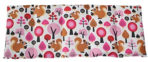 Franzis Nähstube 50x20cm Traubenkernkissen Wald Pink in 100% Baumwolle I Körnerkissen Traubenkern 50x20 für Mikrowelle I Wärmekissen, Traubenkernkisse