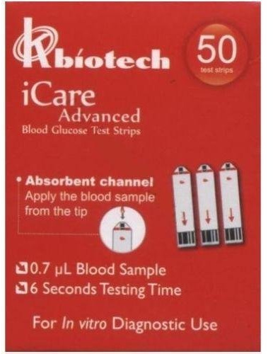iCare Advanced Blood Glucose Test Strips x 50