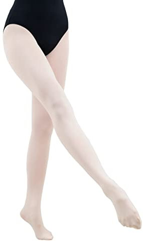 s.lemon Collants de Ballet, Collants de Danse Convertibles Avec/Sans Pied pour Filles et Femmes Rose S