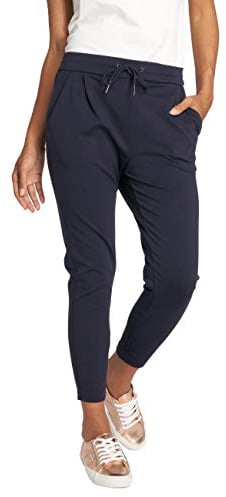 VERO MODA Damen Bundfaltenhose Nachtblau L (40) 30 Hose, Night Sky, / 30L