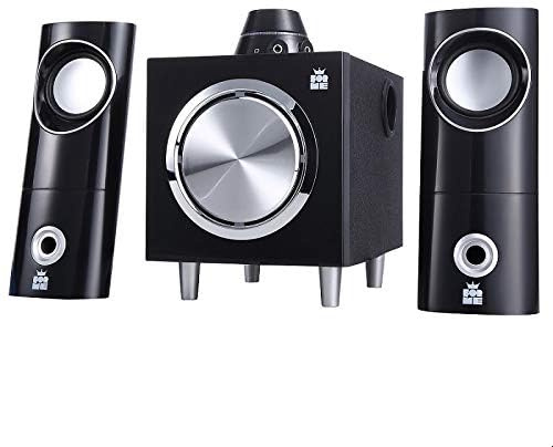 Forme 2.1 PC Lautsprecher mit Subwoofer und LED-Beleuchtung Stereo Multimedia Lautsprechersystem Box für PC Computer Laptop Notebook