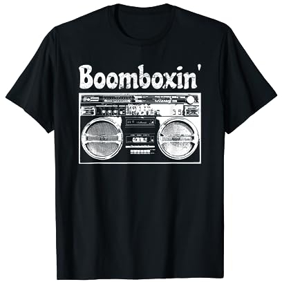 Old School Hip Hop Ghettoblaster T-Shirt