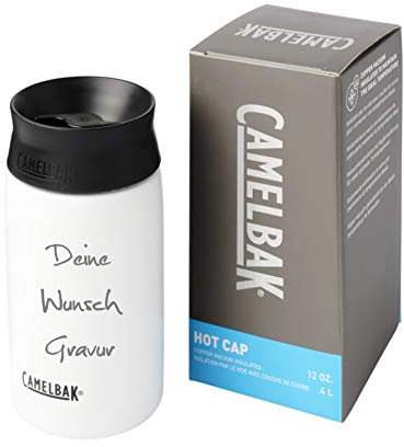 Schmalz CamelBak® Insulated Mug Hot Cap 350 ml Vacuum Insulated Copper Stainless Steel with Copper Insulation, with engraving, White, 234 x 72x 95 mm