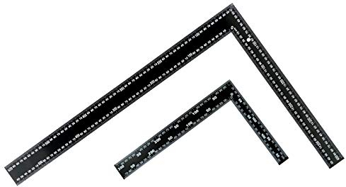 SET 600x400mm + 300x200mm Flachwinkel aus Stahl Präzisionswinkel 90° Zimmermannswinkel Messwinkel Schlosserwinkel 2W-203