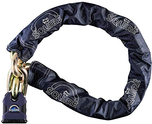 SQUIRE SS80C/S/TC22/5 Lock & Chain, Blue, One Size