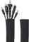 Hook and Loop Cable Sleeve by Wrap-It Storage - 48 x 4.5 (2-Pack) Black - Cut to Size Cord Organizer and Cable Protector for Desk, TV Cord Management to Hide and Cover Wire and Extension Cords