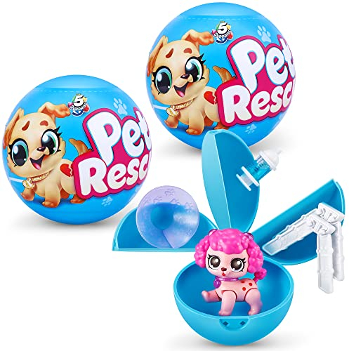 5 SURPRISE - Pet Rescue Lot de 2 Capsules mystérieuses à Collectionner, Couleur 2 Packs, 77327