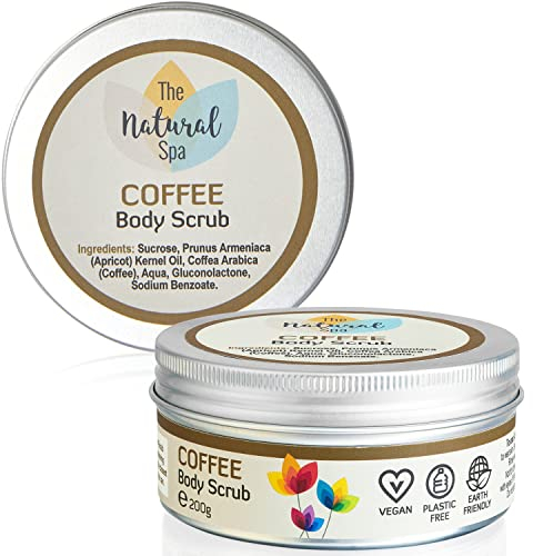The Natural Spa Körperpeeling (2 x 200g Pack) Kaffee | Natürliche | Keine synthetischen Duftstoffe | Keine Nussöle | SLS-frei | Sanftes Peeling & Feuchtigkeitscreme