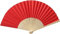 Yukiyi Rote Handfächer für Damen, faltbar, Stofffächer, Handfächer, DIY, handgefertigte Fächer zum Tanzen, Foto-Requisiten, Wanddekoration, Hochzeitszubehör