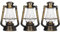Dilwe 3-teilige Puppenhaus-beleuchtete Lampe, Retro-DIY-Petroleumlampe, Miniatur-Laternendekoration für 1/12 1/6 PuppenhausSchmuckspielzeug