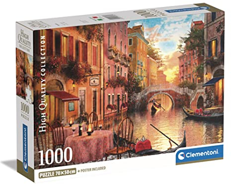 Clementoni - 39774 Collection - Venedig - 1000 Teile - Puzzle für Erwachsene, hergestellt in Italien