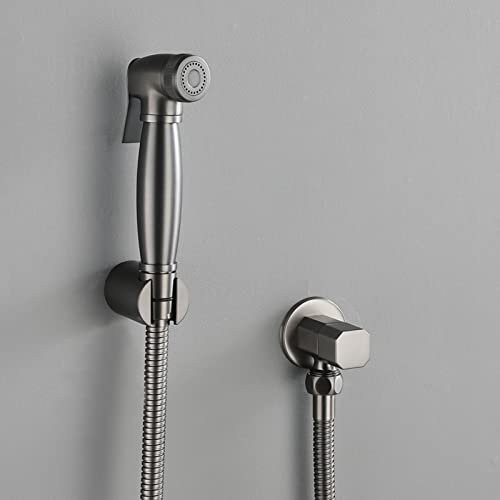 Kit de pulvérisateur de bidet pour pulvérisateur de surpresseur de toilette gris pulvérisateur de robinet de bidet mural robinet froid multifonction salle de bain bidet douche, tuyau de douche, A